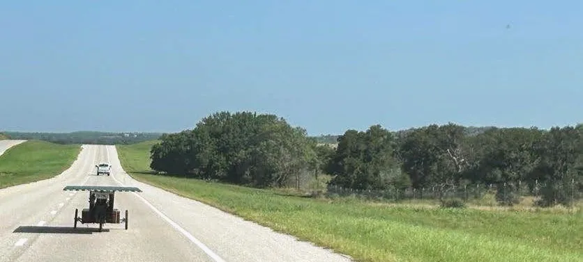 A long stretch of open road