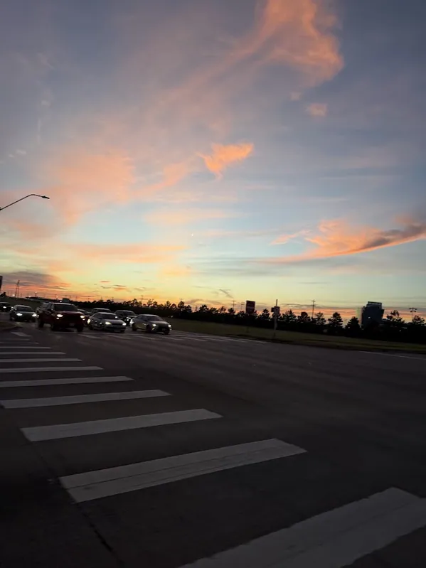 Sunset at the competition